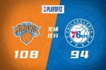 🏀尼克斯客胜76人3-0夺赛点！布伦森33+5+9 恩比德复出17中7